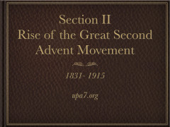 The Rise of the Great Second Advent Movement